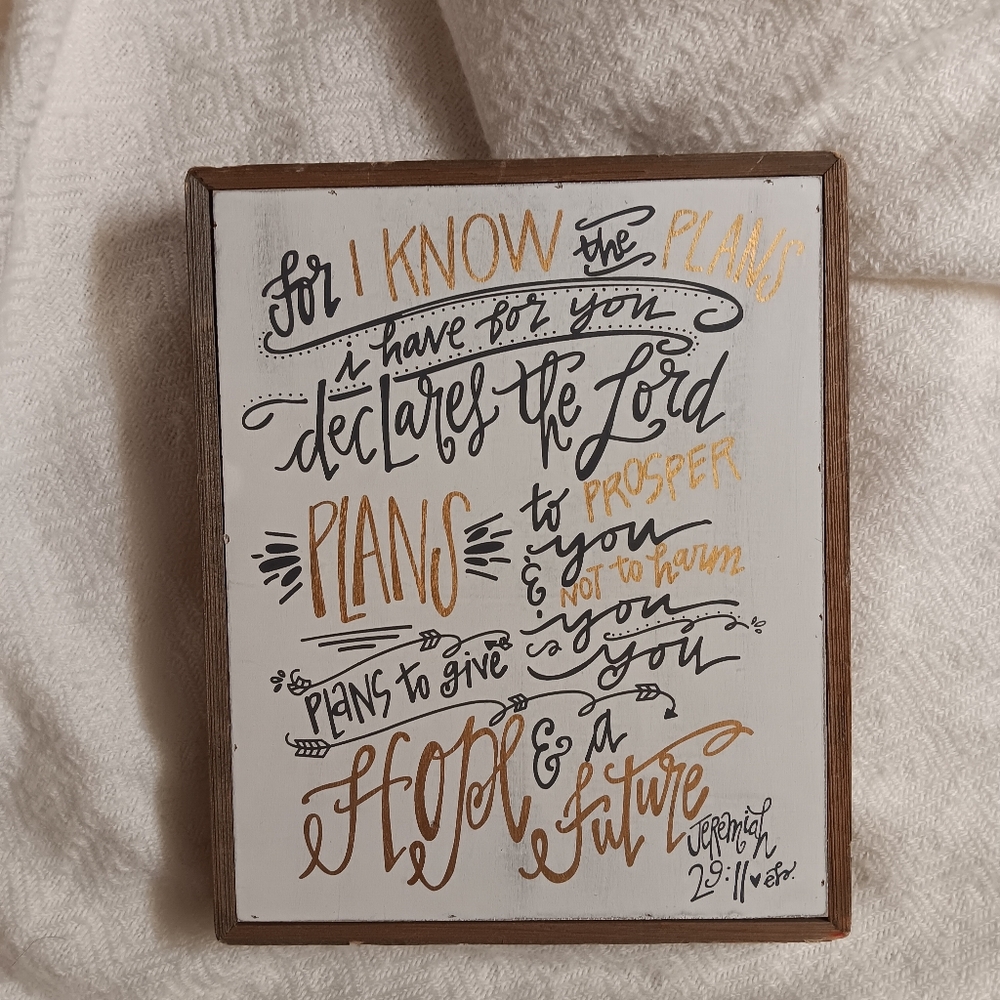 Collins Scripture Plaque
